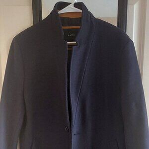 Zara Men's Navy Coat